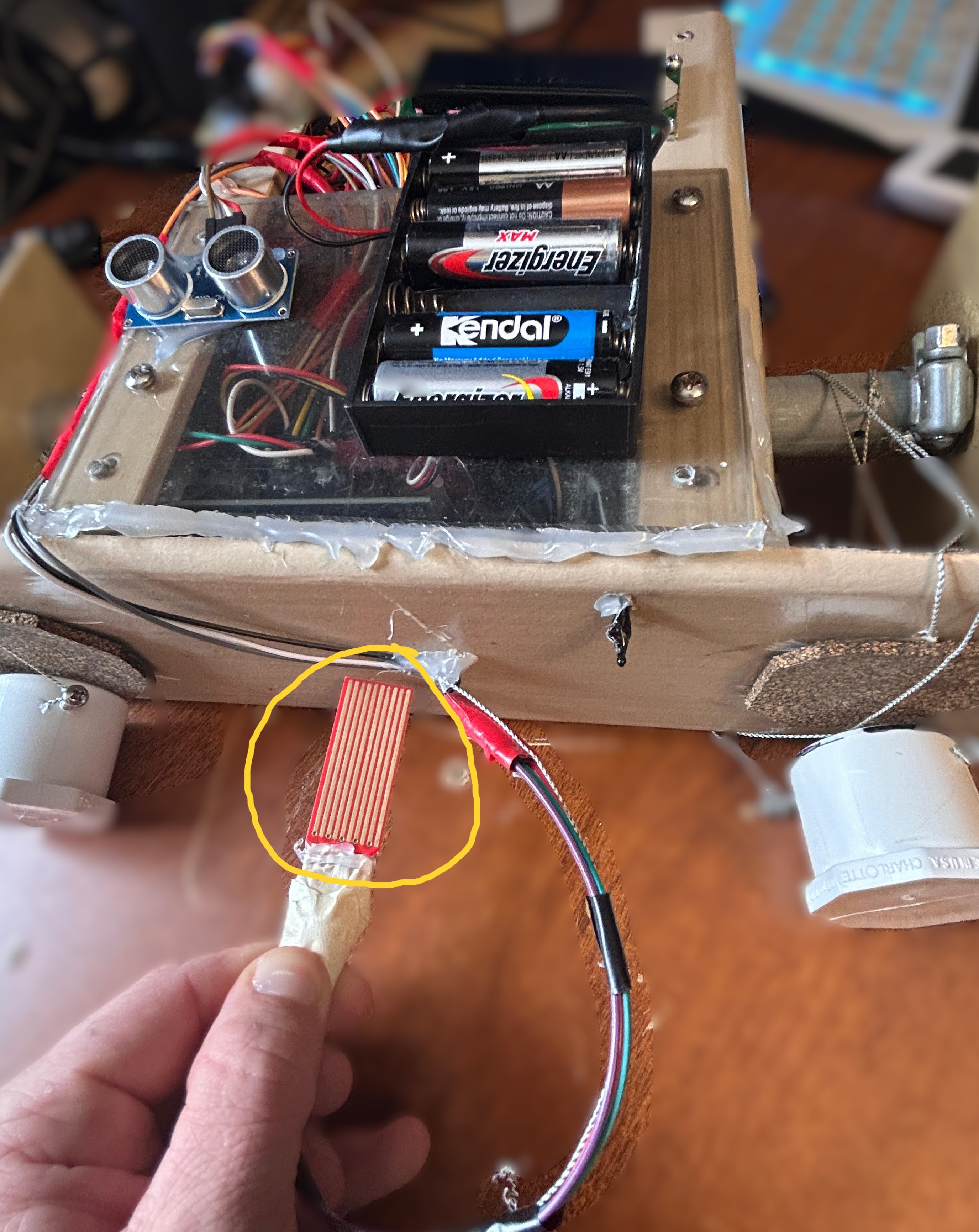 Water sensor front